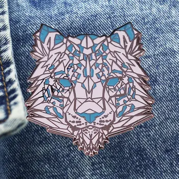 Dominante Roaring Tiger Broche De Metal Esmalte Distintivo De Lapela Recolher Jaqueta Jeans Mochila Pin Crianças De Jóias De Moda Presentes