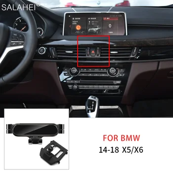 Carro Titular do Telefone Para BMW X5 F15 2013-2018 X6 F16 2014-2019 Carro Gravidade Titular de Ventilação de Ar Clip de Montagem de GPS do Telefone Móvel de Suporte de apoio