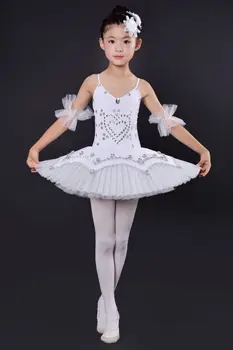 2018 Girl Stage De Desempenho Ballet Tutu Vestido De Crianças Lago Dos Cisnes Traje Tamanho 110-170 Menina Ballet Vestido De Panqueca Tutu Meninas De Roupa