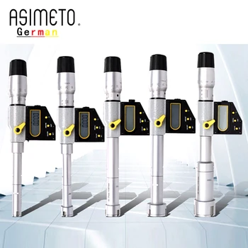 Alemanha ASIMETO Digital, Três garras de Diâmetro Interno Micrometer12-150mm Três-ponto Interno de Medição de Abertura de Buraco