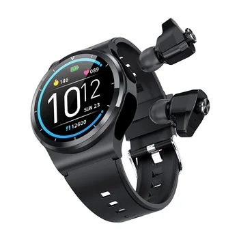 1.3 Polegadas GT69 Smart Watch HD Bluetooth Chamar os Homens do SmartWatch Com TWS Fone de ouvido Bluetooth Para os Homens do Esporte Relógio Digital