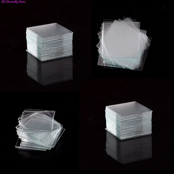 100Pcs Transparente Lâminas Lamelas Coverslides 18*18mm Para Microscópio